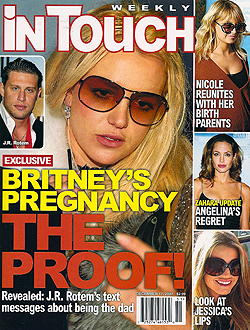 Illustration for article titled Today In Tabloids: Scarlett's Nose, Shiloh's Whereabouts, Britney's Fetus